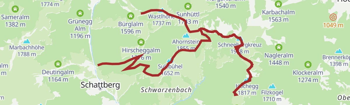 Route map: Gipfelstürmer Gamskögerl
